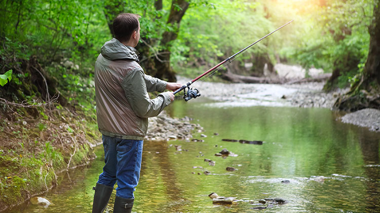 Man Fishing, Fishing Trips, Fairbanks, AK